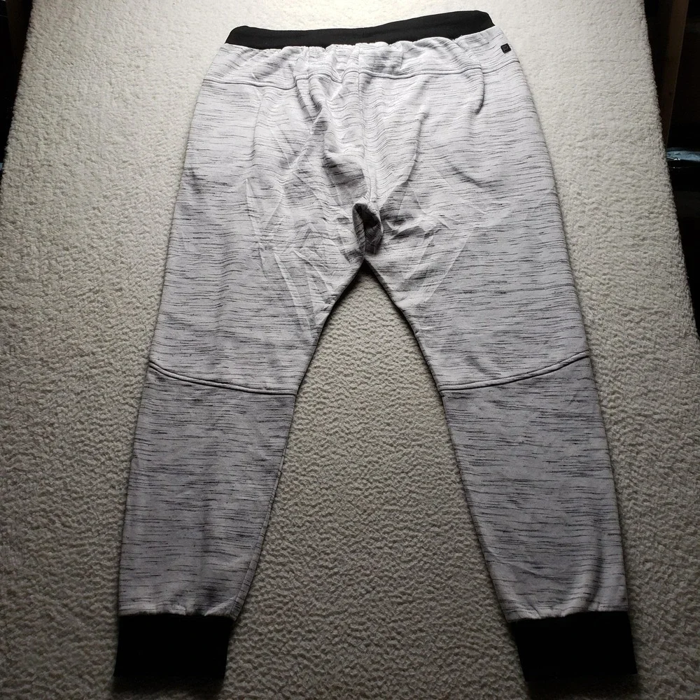 Steve's Jeans Jogger Pants Mens 4XL Gray Fleece Zip Pockets Colorblock